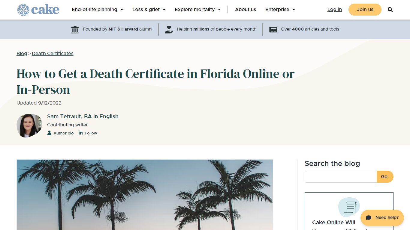 How to Get a Death Certificate in Florida (Online or In-Person)